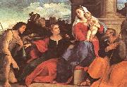Palma Vecchio Sacred Conversation Spain oil painting artist